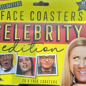 Celebrity face coasters set of 20